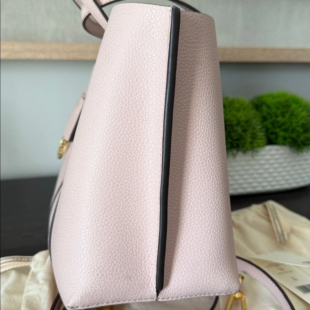 Tory Burch Perry Small Triple Compartment Tote 81928 Shell Pink - Picture 11 of 16